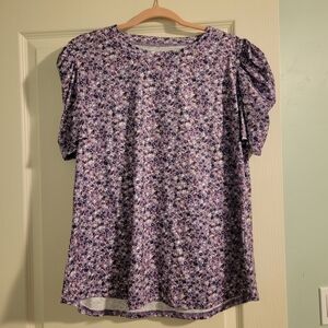 Floral Purple Women's Top